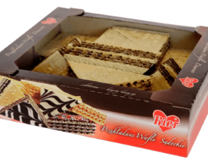Wafle Przekładane O Smaku Czekoladowym 0,5